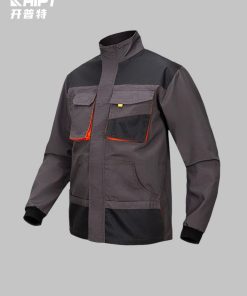 Durable Workwear Jacket for Construction with Large Pockets - Model: 755464984559