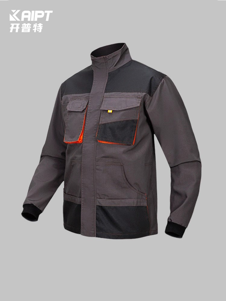 Durable Workwear Jacket for Construction with Large Pockets - Model: 755464984559