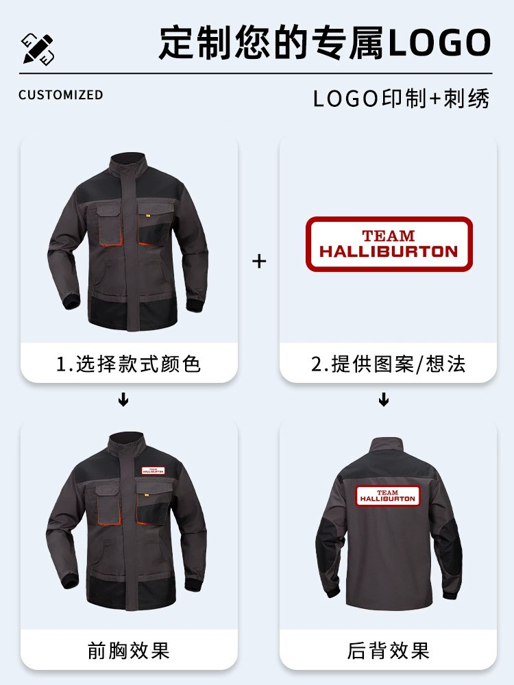 Durable Workwear Jacket for Construction with Large Pockets - Model: 755464984559 - 图片 4