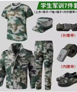 Men's Camouflage Work Uniform Set for Military Training - Model: 1071708680871