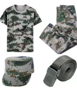Camouflage Tee and Shorts Set for Summer Military Training - Model: 1060607354434