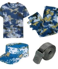 Alternative view of Camouflage Tee and Shorts Set for Summer Military Training - Model: 1060607354434