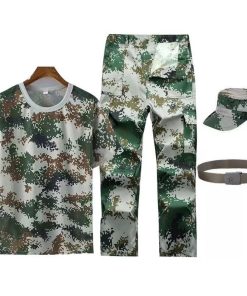 Alternative view of Camouflage T-Shirt and Shorts Set for Summer Military Training - Model: 1069588330213