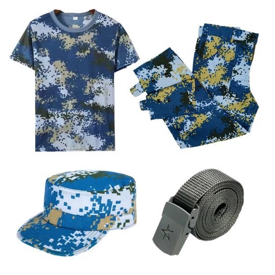 Camouflage T-Shirt and Shorts Set for Summer Military Training - Model: 1069588330213 - 图片 3