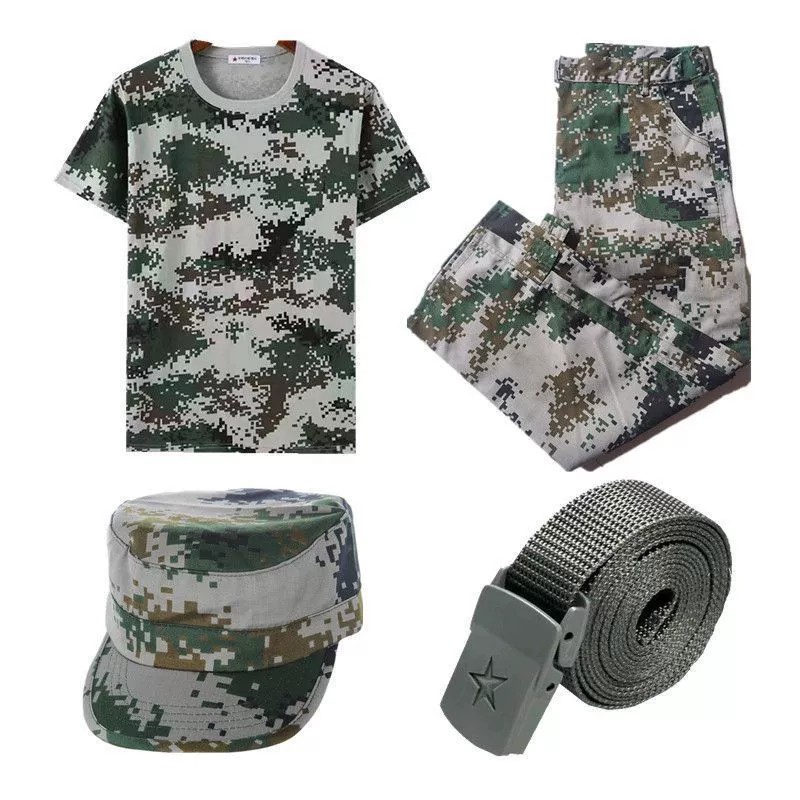 Camouflage T-Shirt and Shorts Set for Summer Military Training - Model: 1069588330213 - 图片 4