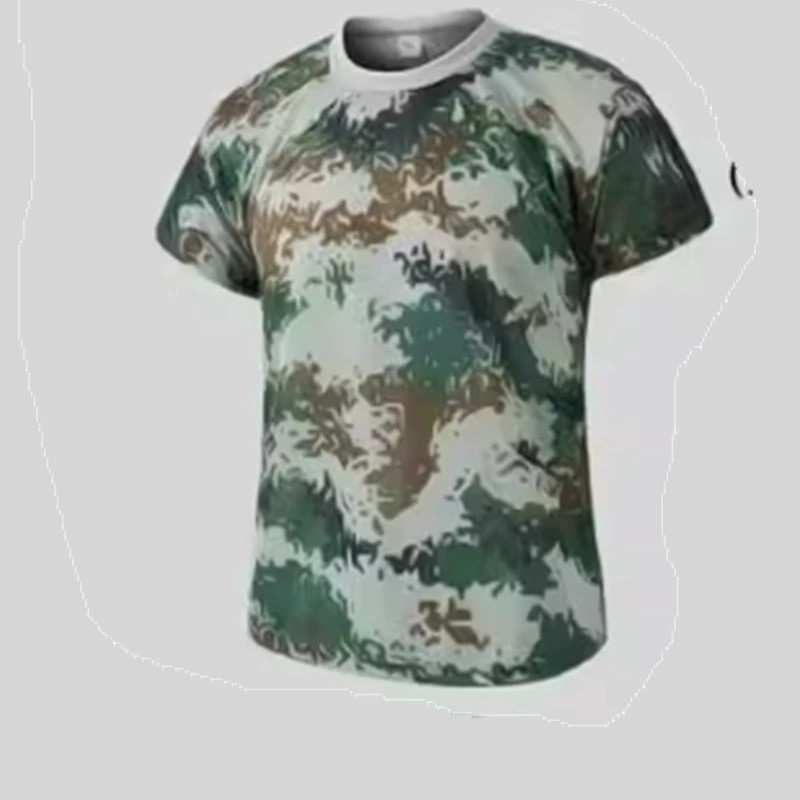 Camouflage T-Shirt and Shorts Set for Summer Military Training - Model: 1069588330213 - 图片 6
