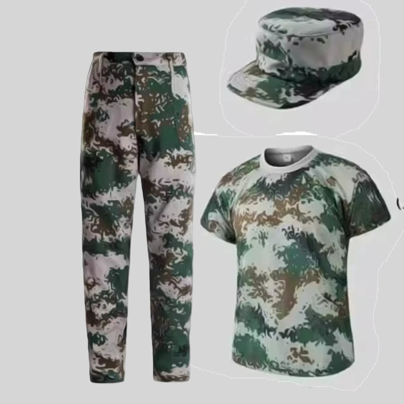 Camouflage T-Shirt and Shorts Set for Summer Military Training - Model: 1069588330213 - 图片 8