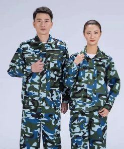 Alternative view of Military Training Outfit for Men and Women Students in Grass Green - Model: 772714340495
