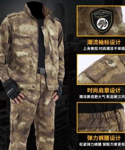 Alternative view of Men's Camouflage Suit Set for Outdoor Military Training, Spring/Autumn - Model: 895217166437
