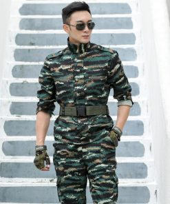Alternative view of Men's Camouflage Training Uniform for Sports and Military Drills - Model: 779970326986