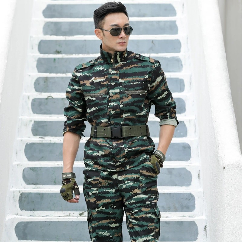 Men's Camouflage Training Uniform for Sports and Military Drills - Model: 779970326986 - 图片 2
