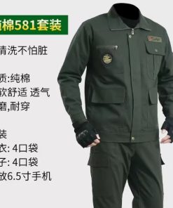 Alternative view of Anti-Scald Welder Workwear Set for Construction Site, Autumn Winter - Model: 928109940463