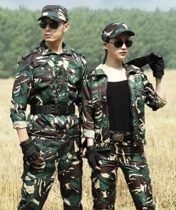 Alternative view of Camouflage Suit Set for Men Women Students Work Training Uniform Autumn Winter - Model: 906767857604