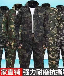 Men's Camouflage Work Suit for Construction Site Auto Repair - Model: 778758652544