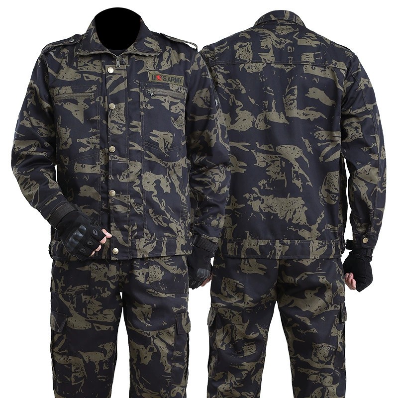 Men's Camouflage Work Suit for Construction Site Auto Repair - Model: 778758652544 - 图片 5