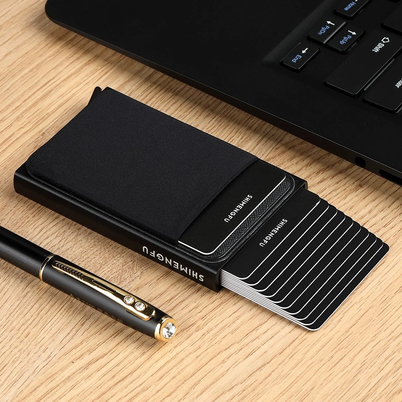 Men's Metal Card Case for Travel and Daily Use - Model: 678369646995 - 图片 3