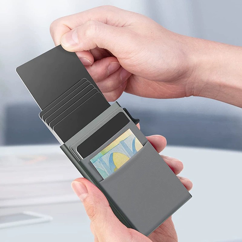 Metal Bank Card Clip for Everyday Carry with RFID Blocking - Model: 731915222332 - 图片 2