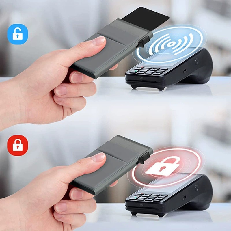 Metal Bank Card Clip for Everyday Carry with RFID Blocking - Model: 731915222332 - 图片 3