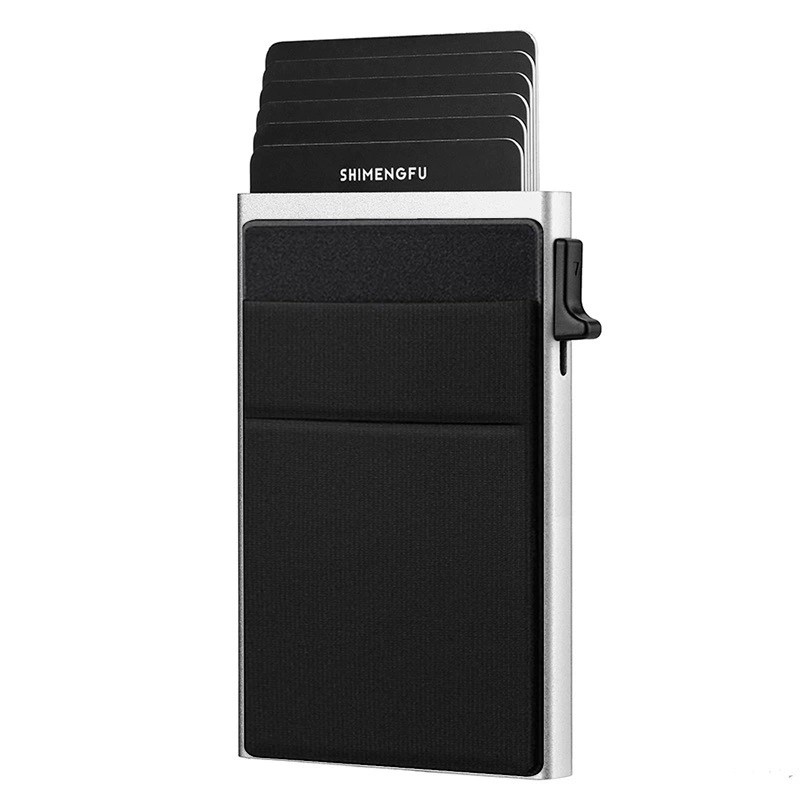 Metal Card Holder for Credit Cards with Back Sticker - Model: 725153898191 - 图片 3