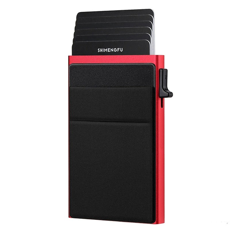 Metal Card Holder for Credit Cards with Back Sticker - Model: 725153898191 - 图片 5