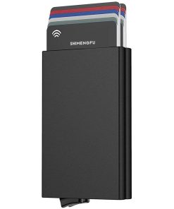 Alternative view of Side-Push Metal Card Holder for Credit Cards with RFID Protection - Model: 747860450061