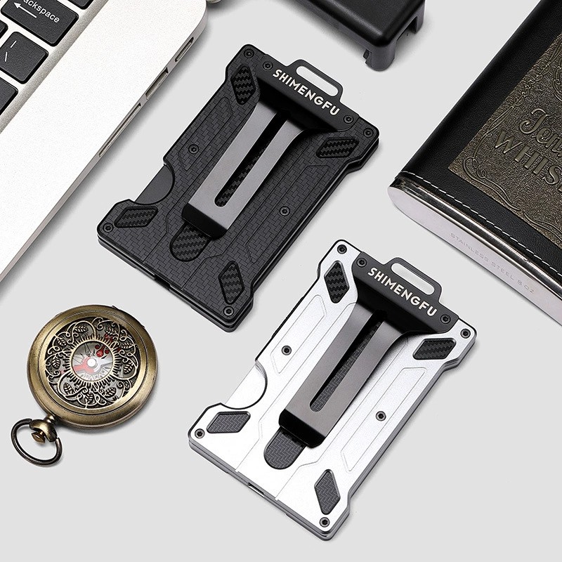 Metal Badge Card Holder for Work ID with RFID Protection - Model: 694737865142 - 图片 4