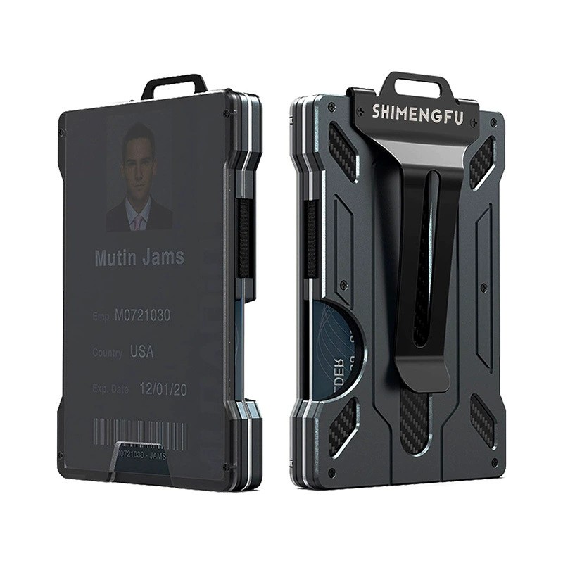Metal Badge Card Holder for Work ID with RFID Protection - Model: 694737865142 - 图片 8