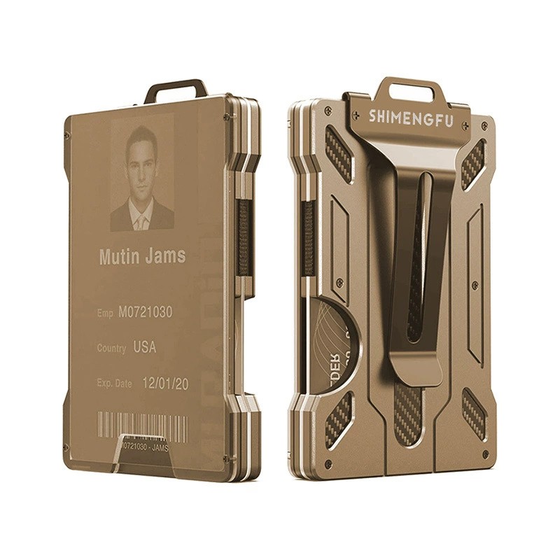 Metal Badge Card Holder for Work ID with RFID Protection - Model: 694737865142 - 图片 9