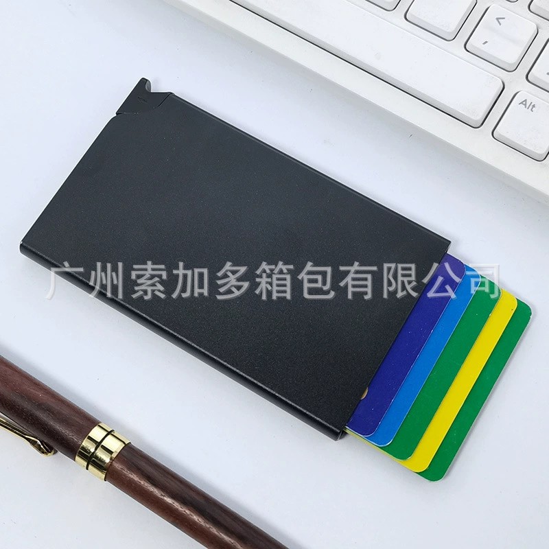 Anti-Skimming RFID Card Case for Minimalist EDC with Pop-Up - Model: 657231710110 - 图片 8