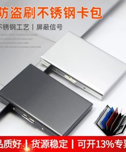 Compact Card Sleeve for Driver's License with Anti-Demagnetization Shield - Model: 737938811215