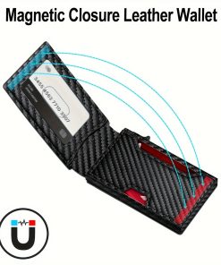 Alternative view of Minimalist Wallet for Men with Money Clip for Travel and Everyday Carry - Model: 943755162338