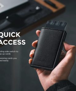 Alternative view of RFID Card Holder Wallet for Cash and Credit Cards with Button Clip - Model: 936414586976