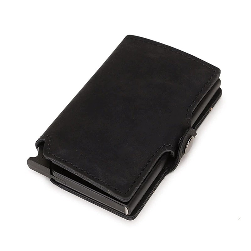Slim Metal Card Holder for Men with Anti-Theft Clip - Model: 925496571699 - 图片 7