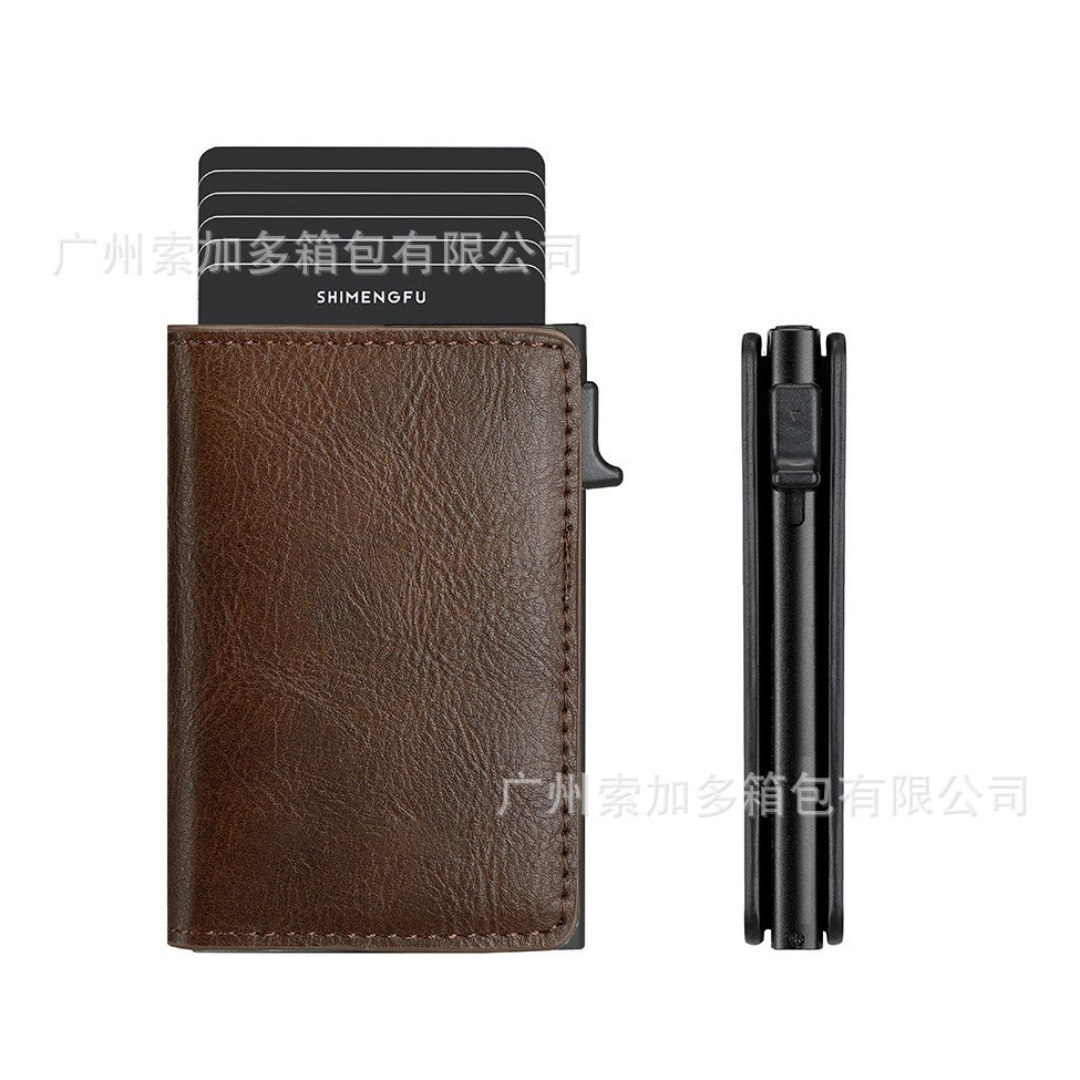 Ultra-Thin Metal Card Holder for Men with RFID Blocking - Model: 921445055301 - 图片 8