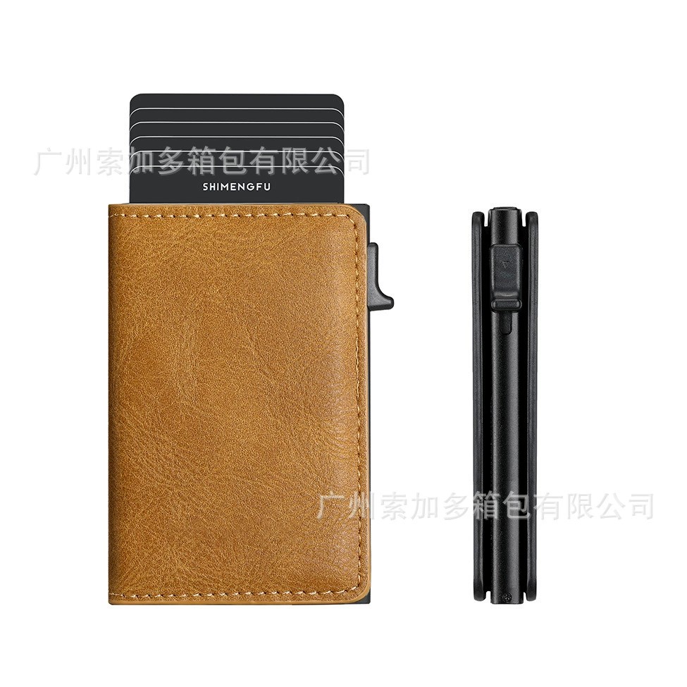 Ultra-Thin Metal Card Holder for Men with RFID Blocking - Model: 921445055301 - 图片 9