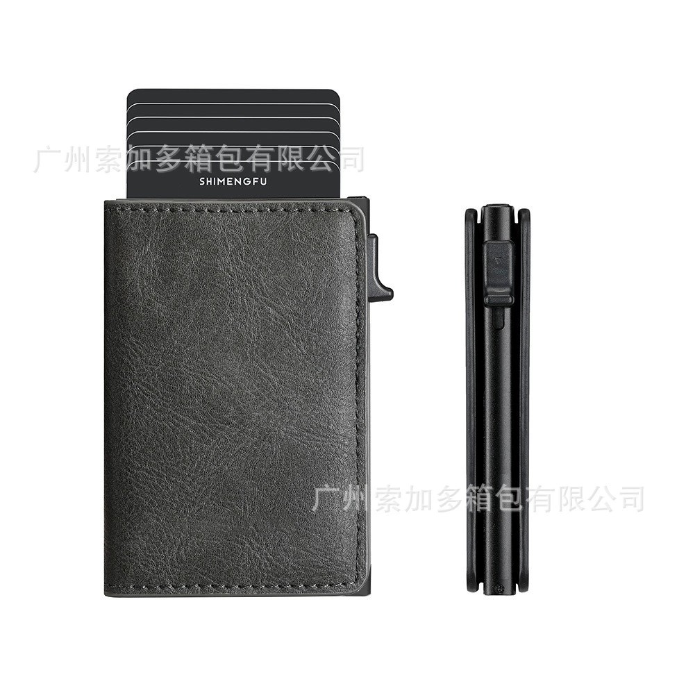 Ultra-Thin Metal Card Holder for Men with RFID Blocking - Model: 921445055301 - 图片 10