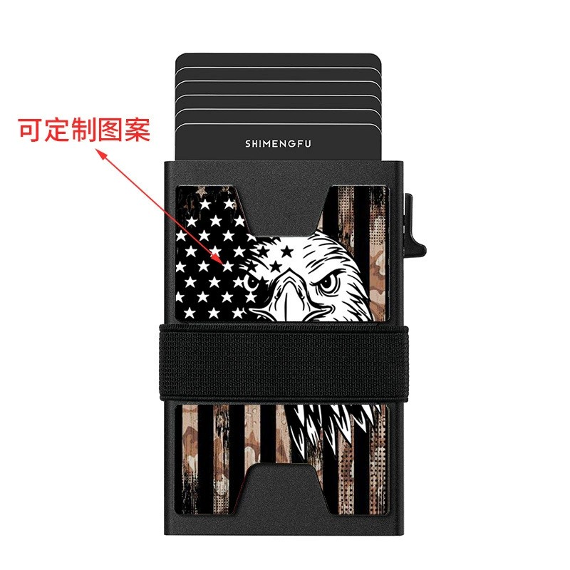 Large Capacity Card Case with US Flag Pattern for ID and Credit Card Storage - Model: 912714402400 - 图片 2