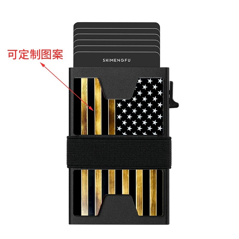 Large Capacity Card Case with US Flag Pattern for ID and Credit Card Storage - Model: 912714402400 - 图片 3