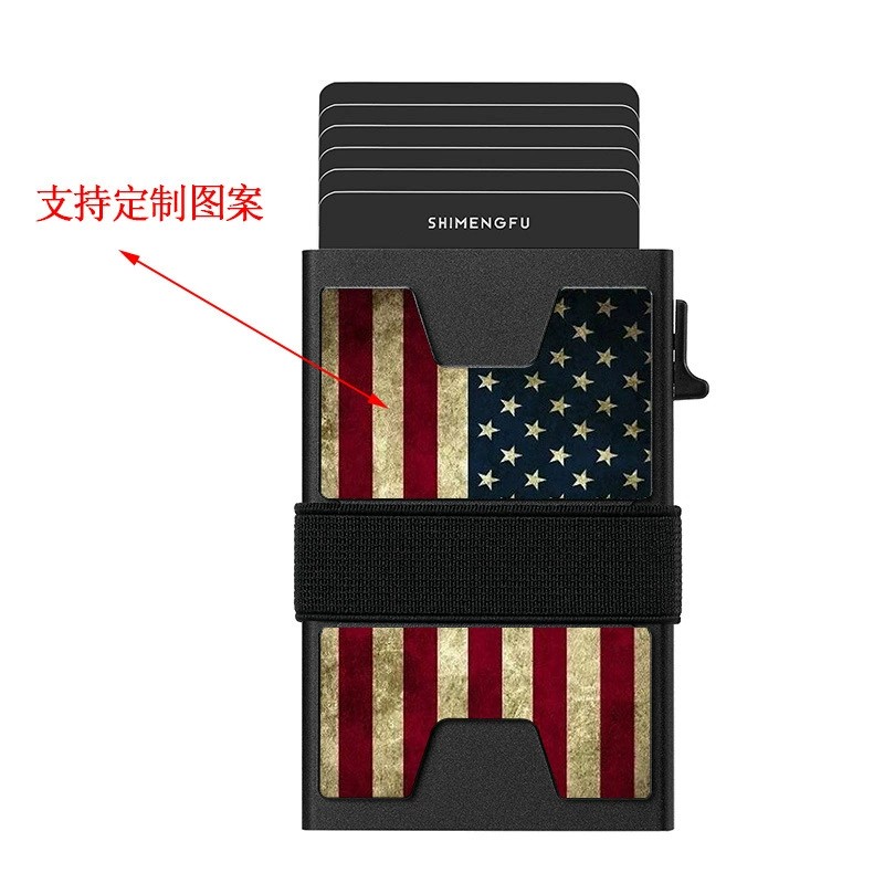 Large Capacity Card Case with US Flag Pattern for ID and Credit Card Storage - Model: 912714402400 - 图片 4