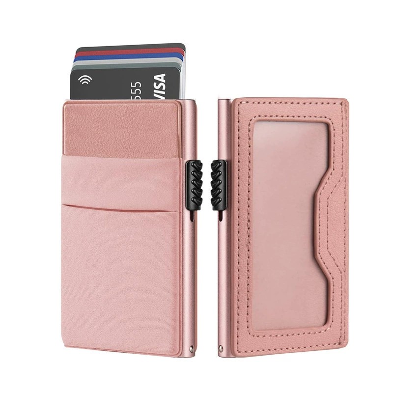 RFID Blocking Card Holder for Men with ID Badge Slot - Model: 908967415416 - 图片 7