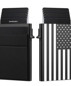 Alternative view of Card Holder for Men with American Flag and Money Pocket - Model: 905787177835