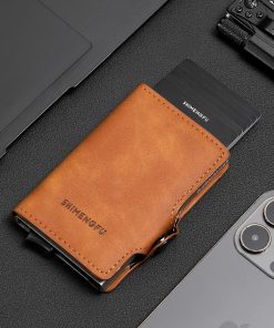 Alternative view of Anti-Theft Slim Wallet for Men with Auto Pop-Up Card Holder - Model: 880711661107