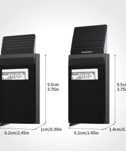 Alternative view of Men's Card Holder for Business Cards with Anti-Skimming Protection - Model: 849156967724