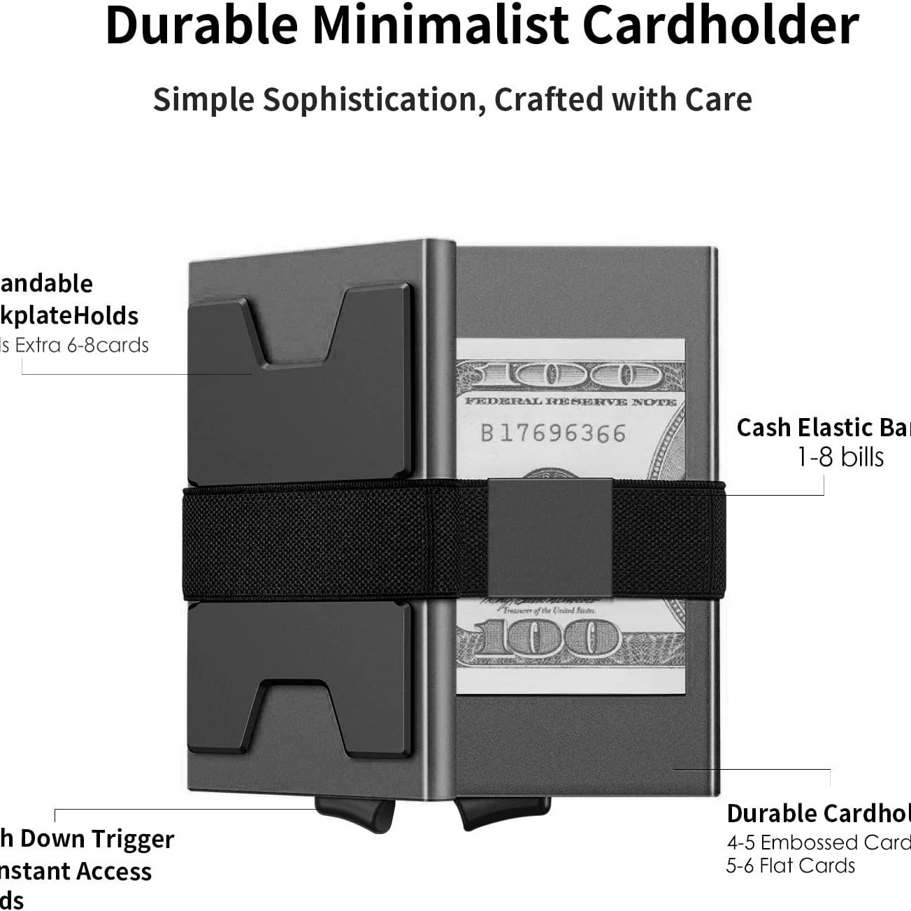 Anti-Theft Card Sleeve for Secure Travel with RFID Shielding and Auto Pop-Up - Model: 836261311001 - 图片 3