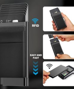 Alternative view of Anti-Skimming Card Wallet for Men with Automatic Pop-Up Card Case - Model: 833366675022