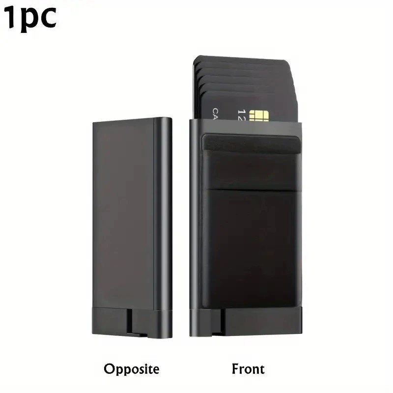 Anti-Skimming Card Wallet for Men with Automatic Pop-Up Card Case - Model: 833366675022 - 图片 6