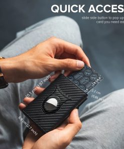 Alternative view of RFID Blocking Card Holder for Men with Magnetic Closure - Model: 765741435544