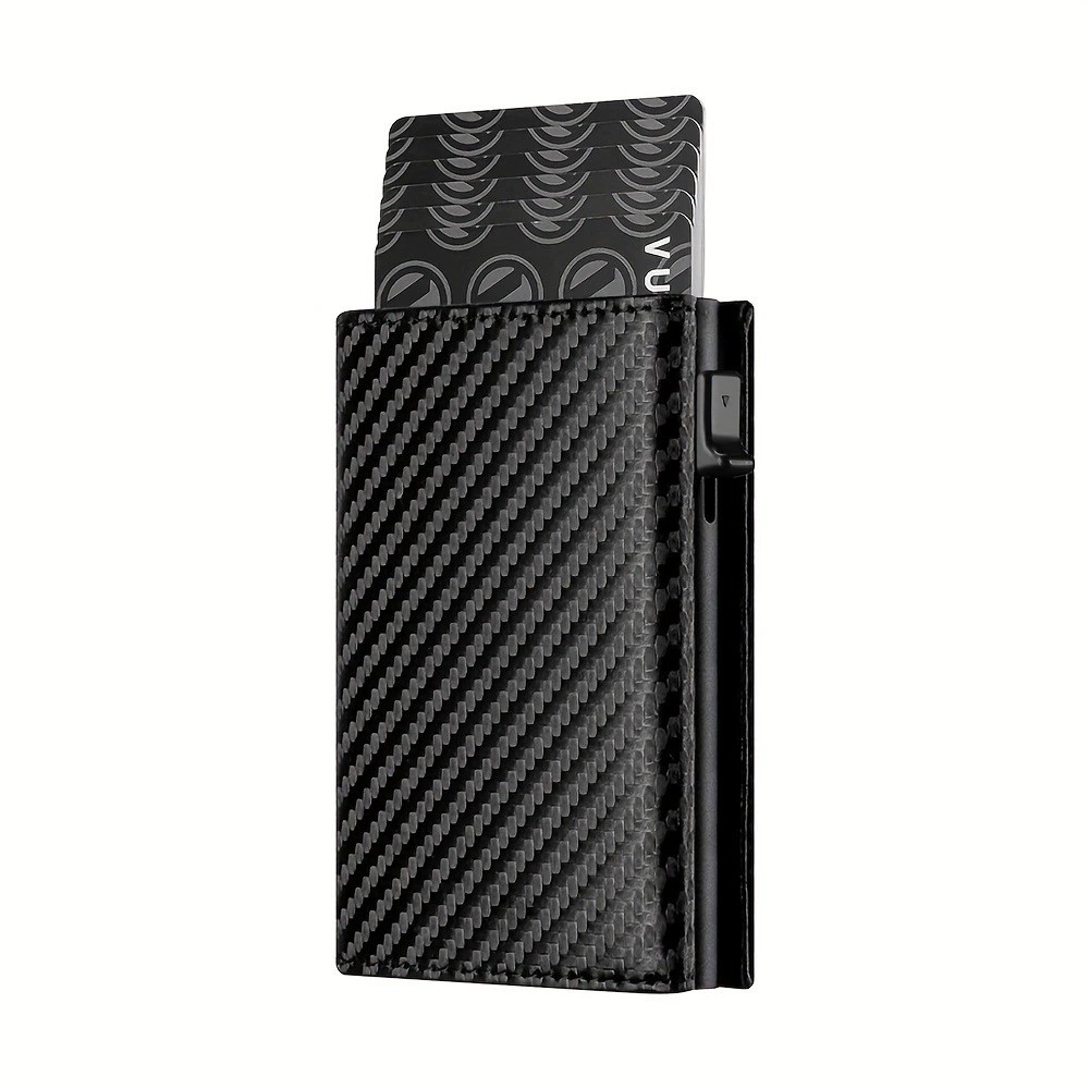 RFID Blocking Card Holder for Men with Magnetic Closure - Model: 765741435544 - 图片 7