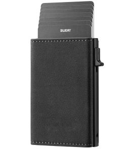 Alternative view of Anti-Theft Card Holder for Men with Anti-Skimming Protection and Pop-Up Design - Model: 765714735989