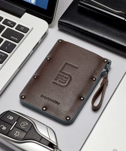 Compact 5-Card Wallet for Men Women with Pull-Out Card Access - Model: 739792196105